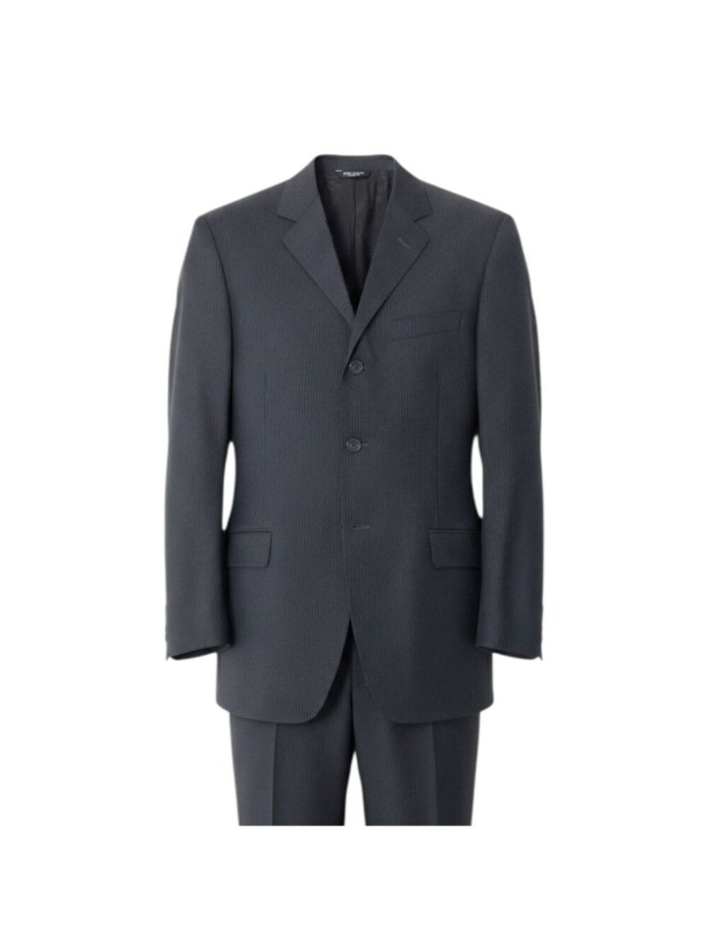 Dolce & Gabbana Suit Set Tailored Jacket Trousers Stripe Gray Wool